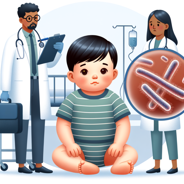 criança com a bactéria Corynebacterium diphtheriae