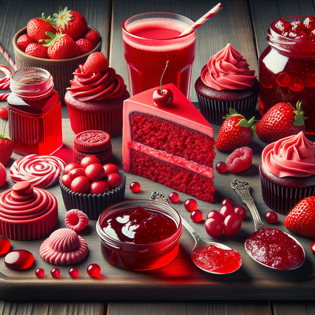 alimentos que contenham corante vermelho