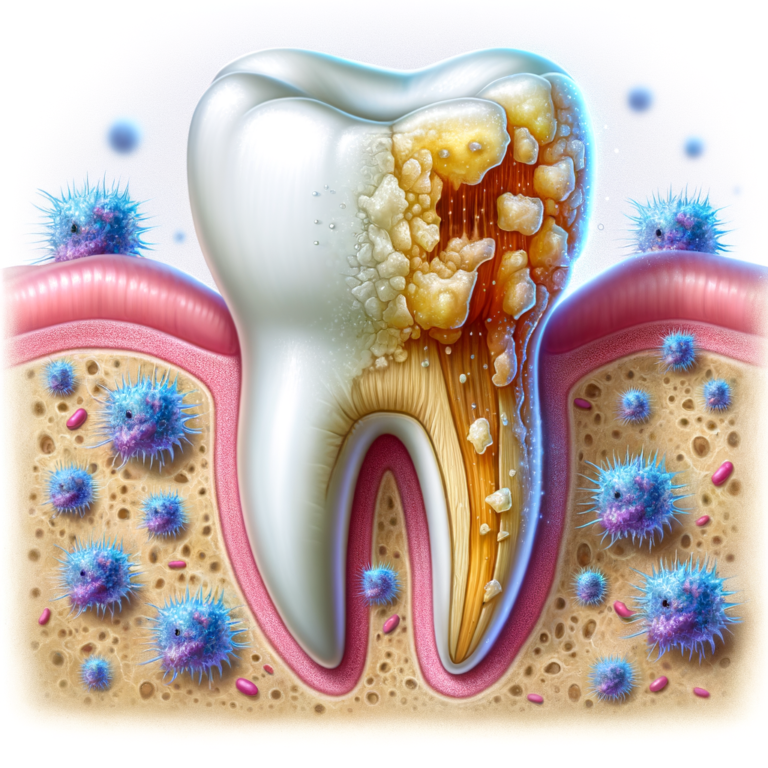 caries atacando um dente